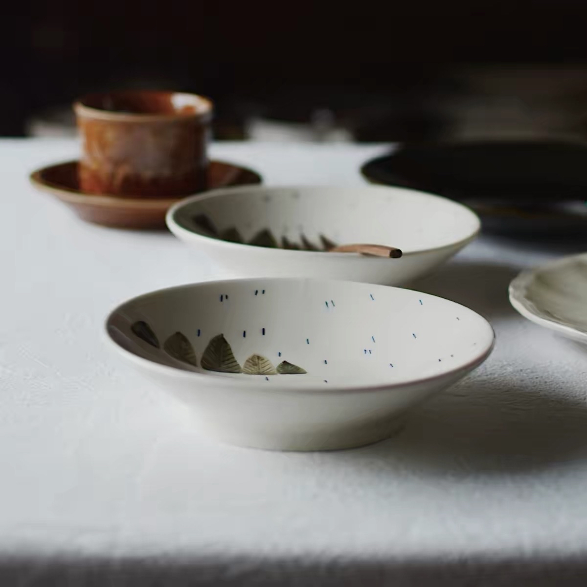 雨天小樹系列手繪餐具