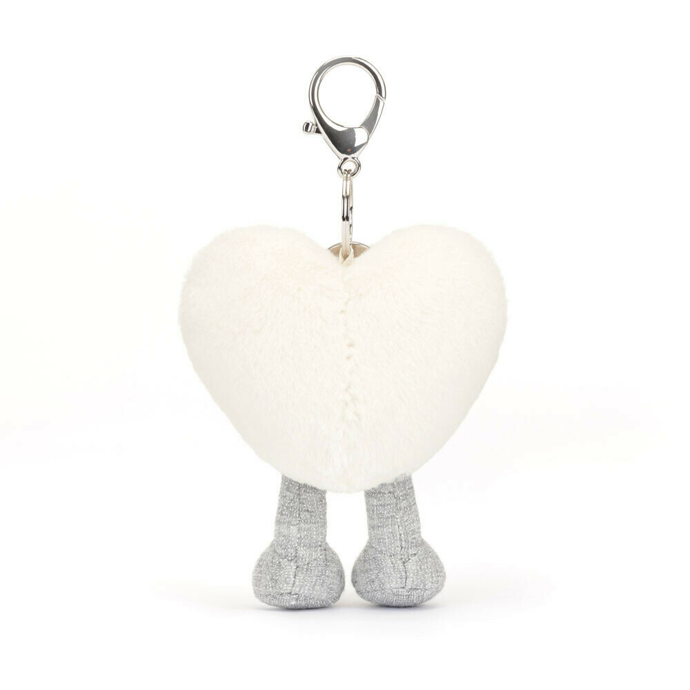 Amuseables Cream Heart Bag Charm | 白心鎖匙扣 (Retired)