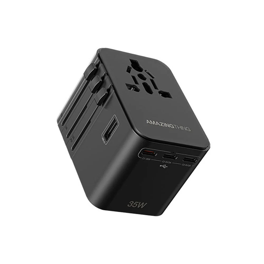 AMAZINGTHING Explorer 旅行充電器 Travel Charger | 1-World 4-Port | USB-C & USB-A