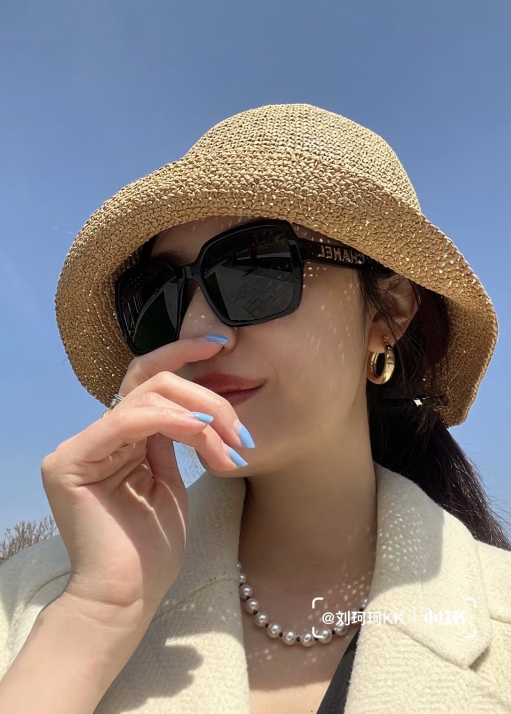 現貨✨🫶🏻熱賣款🪩Chanel 淡金logo 太陽眼鏡  超好襯既一款