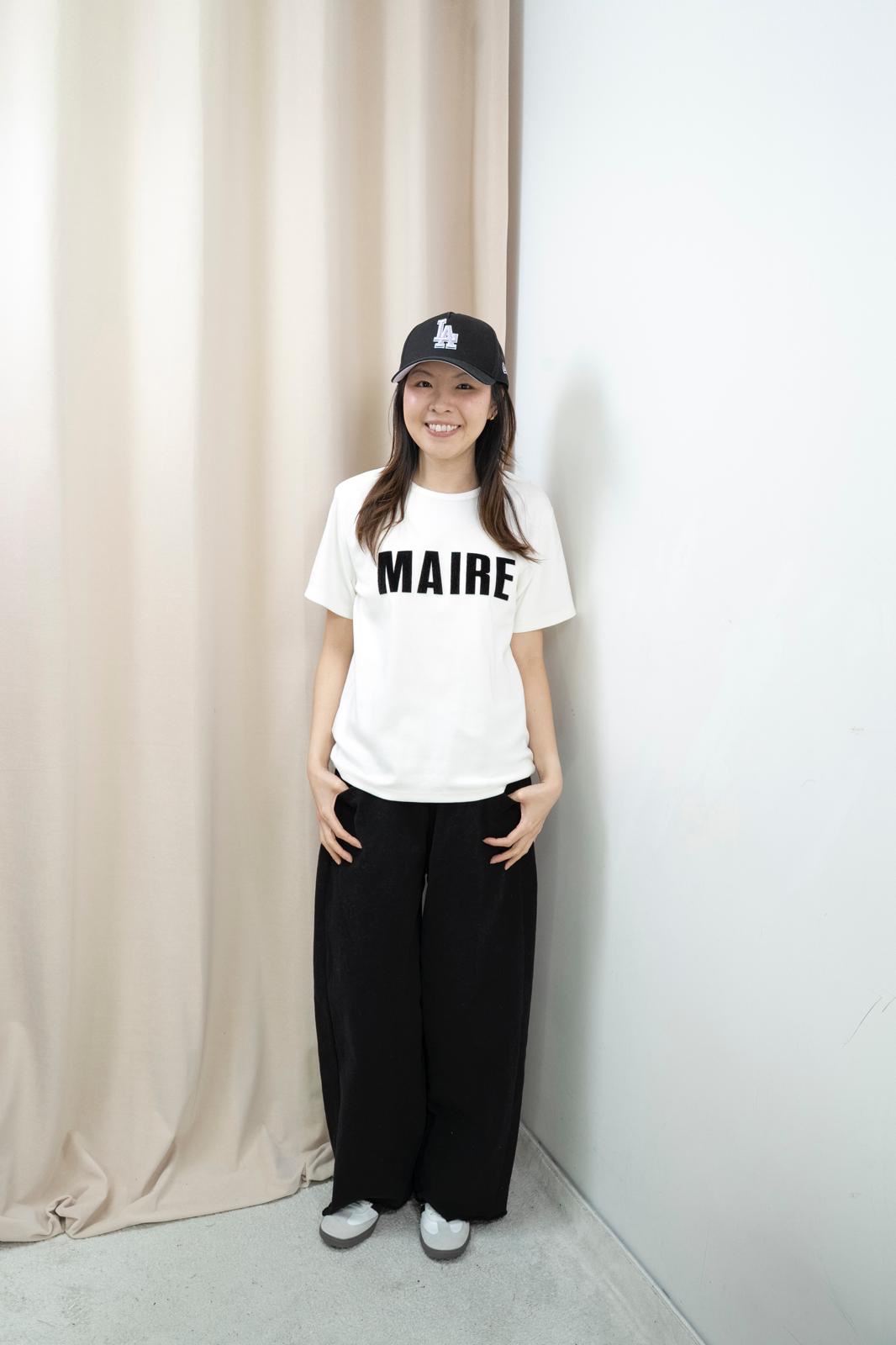 文字舒適棉Tee（白色）