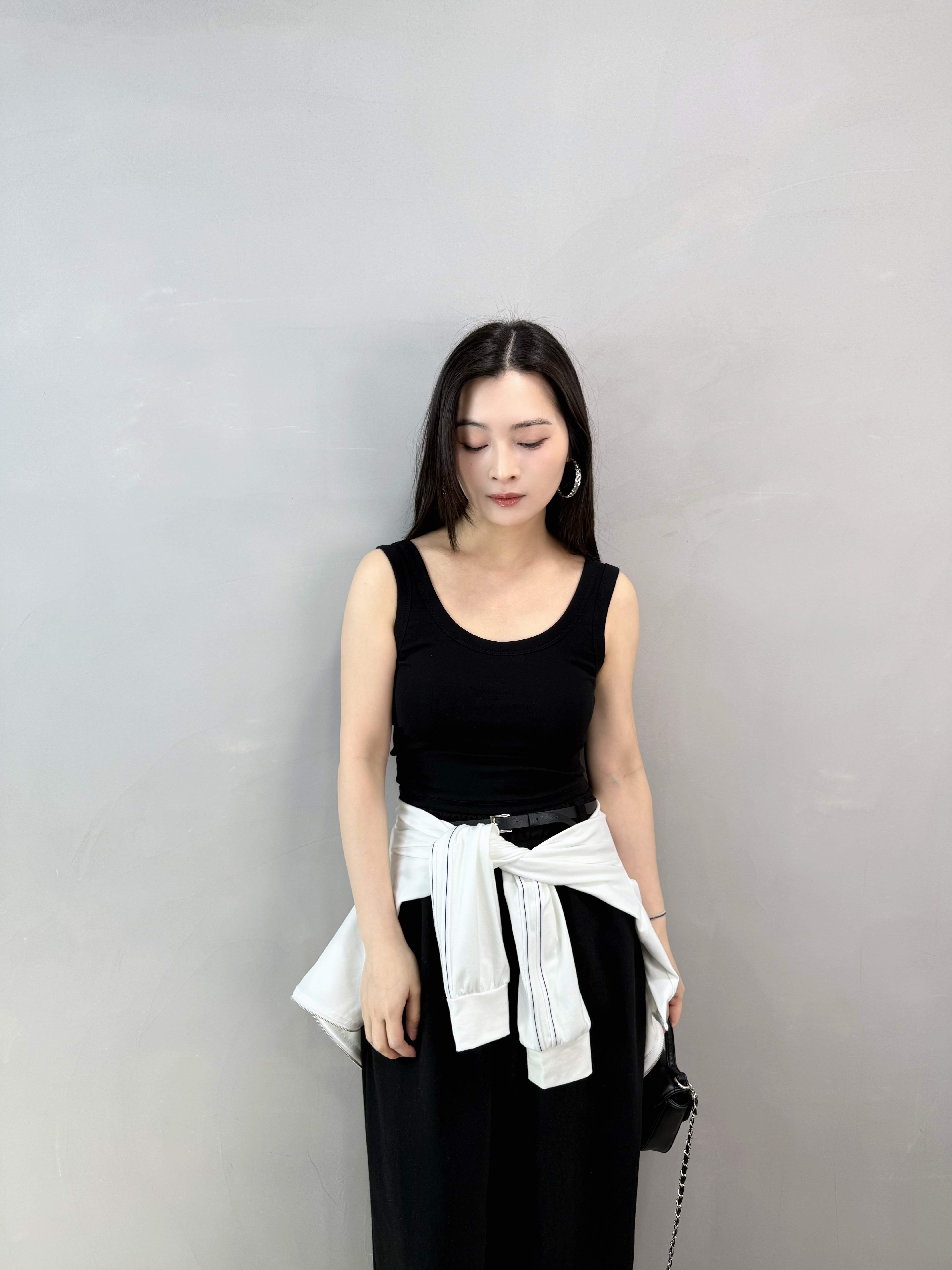 I66 棉質背心中長Bra Top