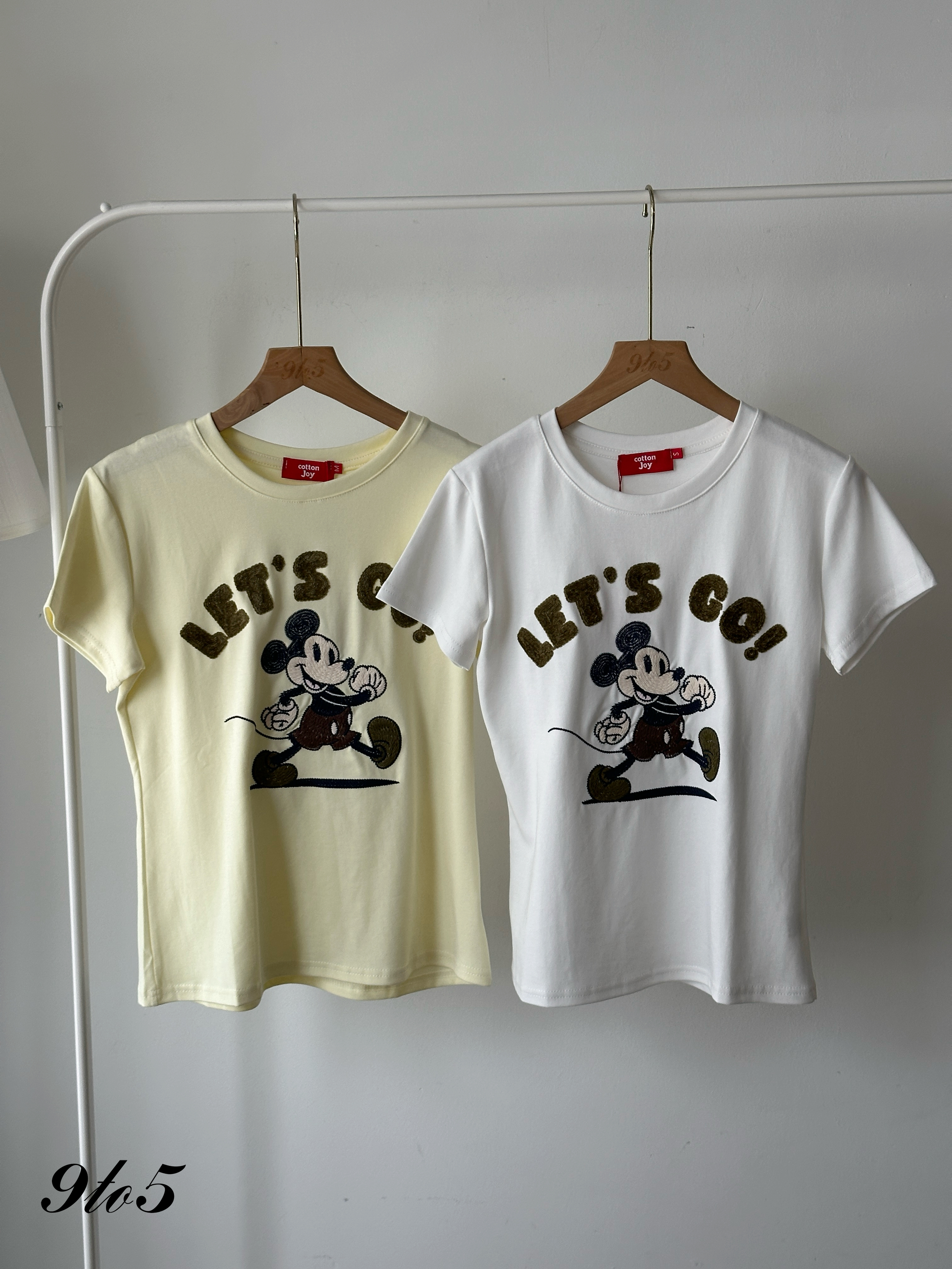 T4234 Embroidery Mickey Tee