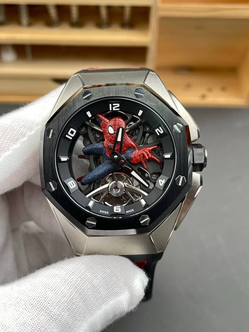 🚀新品 爱彼蜘蛛侠 皇家橡树概念26631/42mm/手动陀飞轮💯