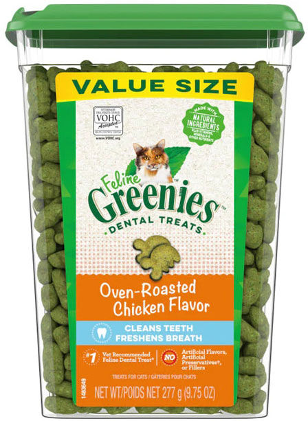 【臨期商品】Greenies - 烤雞肉味貓小食 277g