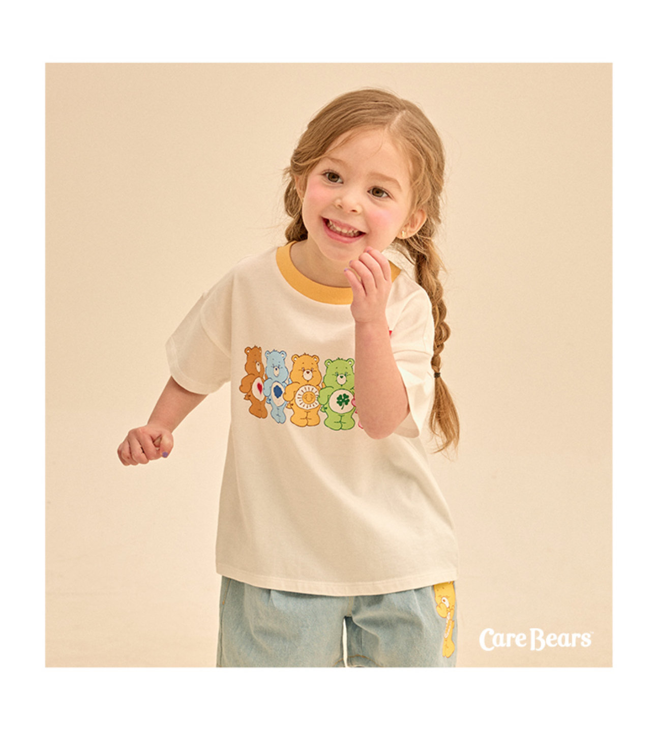 ☀️預訂 韓國直送☀️🇰🇷正版Care Bears小熊印花寬鬆純棉短袖T恤