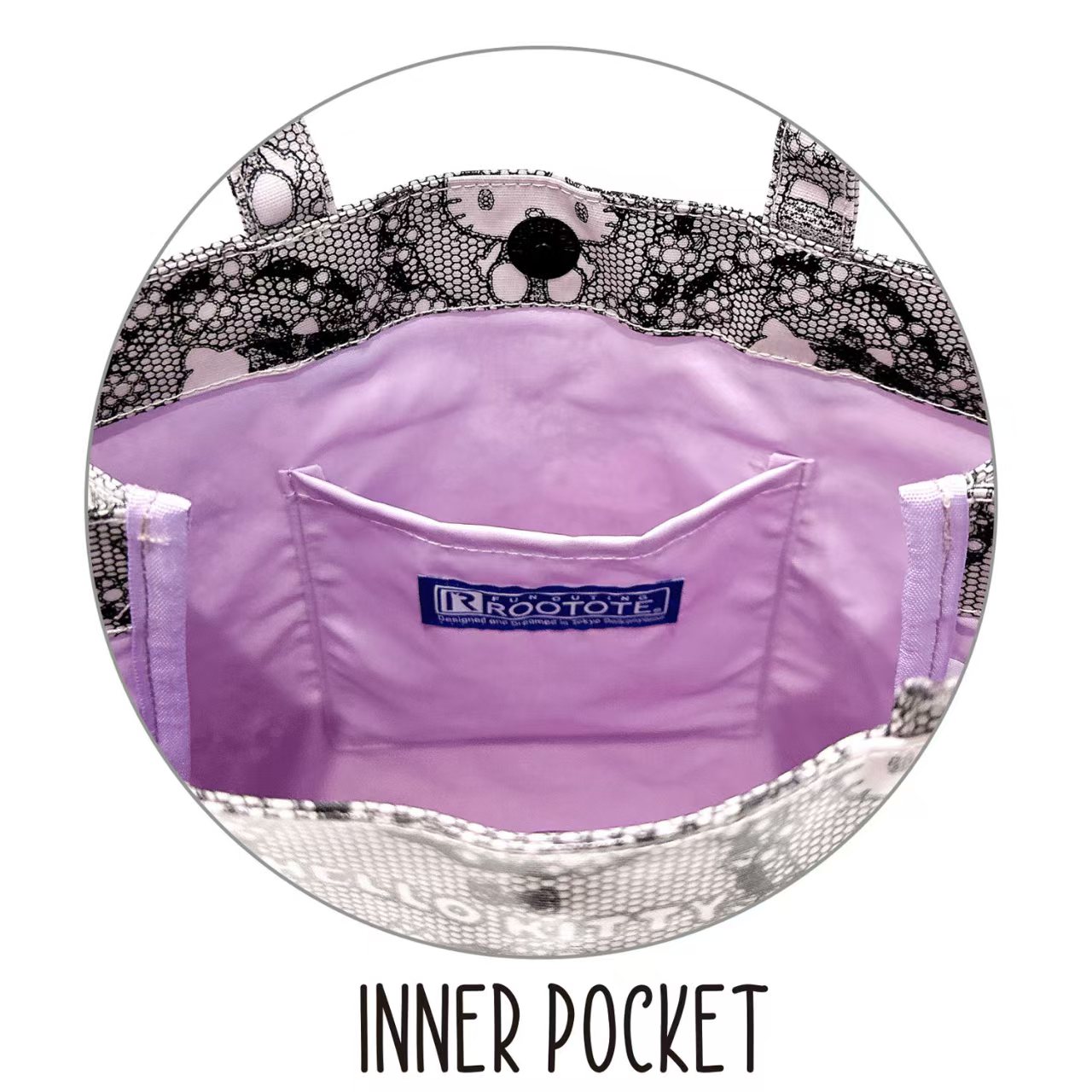 日本 Rootote X Sanrio 人物 A4 手提袋