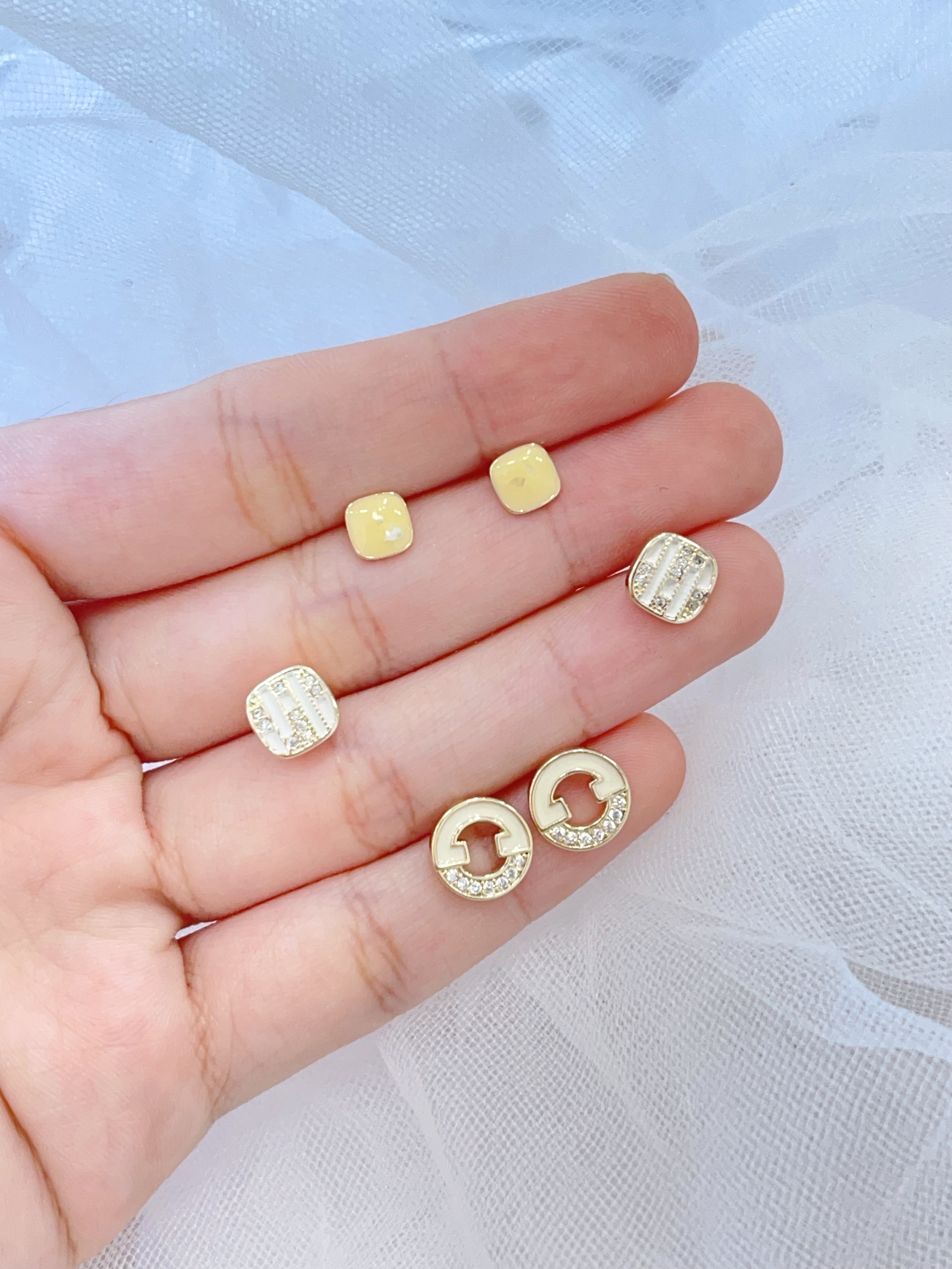 文艺中古风耳环套装