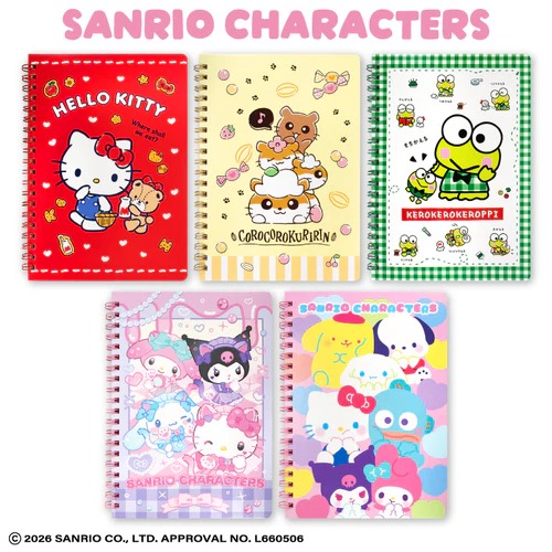 SANRIO B6 線圈筆記本 - 04260189
