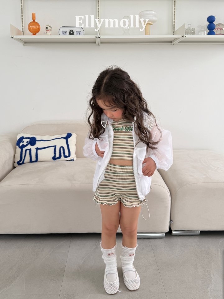 Ellymolly | Stripe pants (Green size 7(100-110)