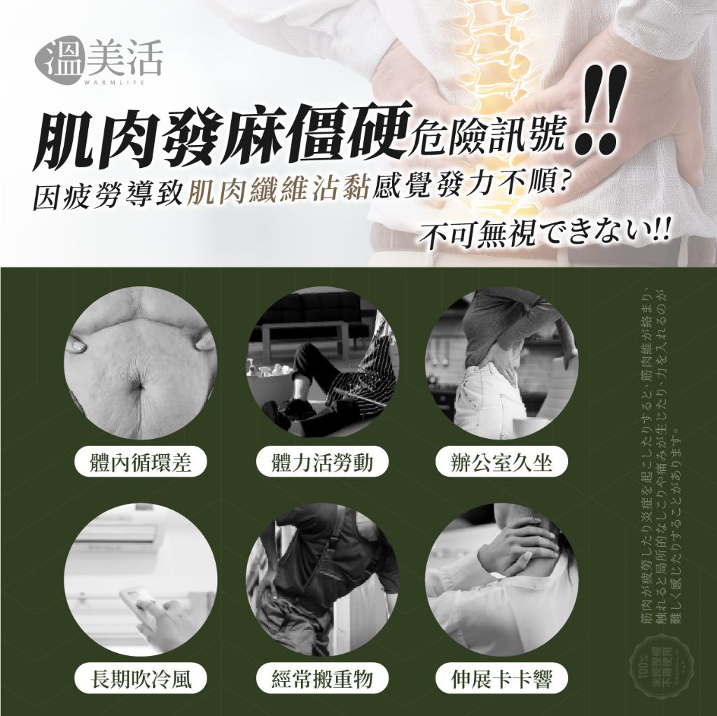 $48盒,2盒起$38盒,溫美活熱導循環加大版磁療艾灸貼(8貼/盒)