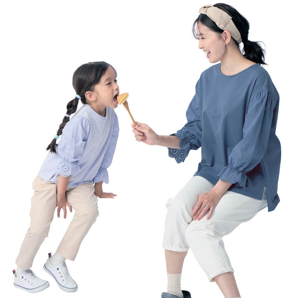 🆕【⭐訂購⭐】🇯🇵 日本直送 🌀#GITA ❣️ #親子裝❣️縷空扇形袖口 套頭衫［2款選］🌀[ELBA-0006]