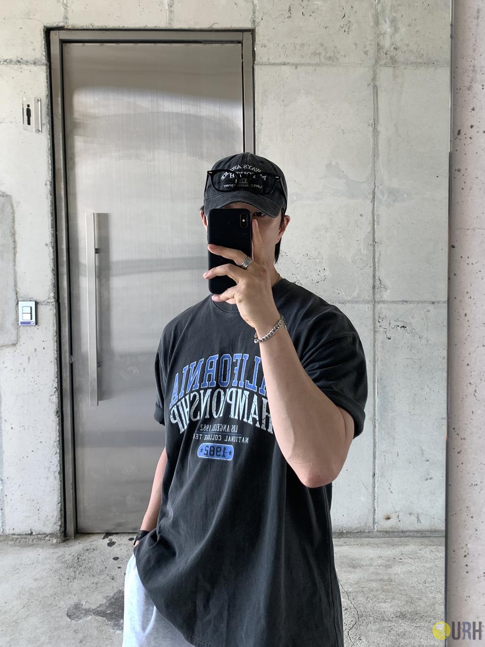 【100%保證韓國直送】California Graphic Pigment Washing Oversize 短袖 Tee [4 color] RL115168