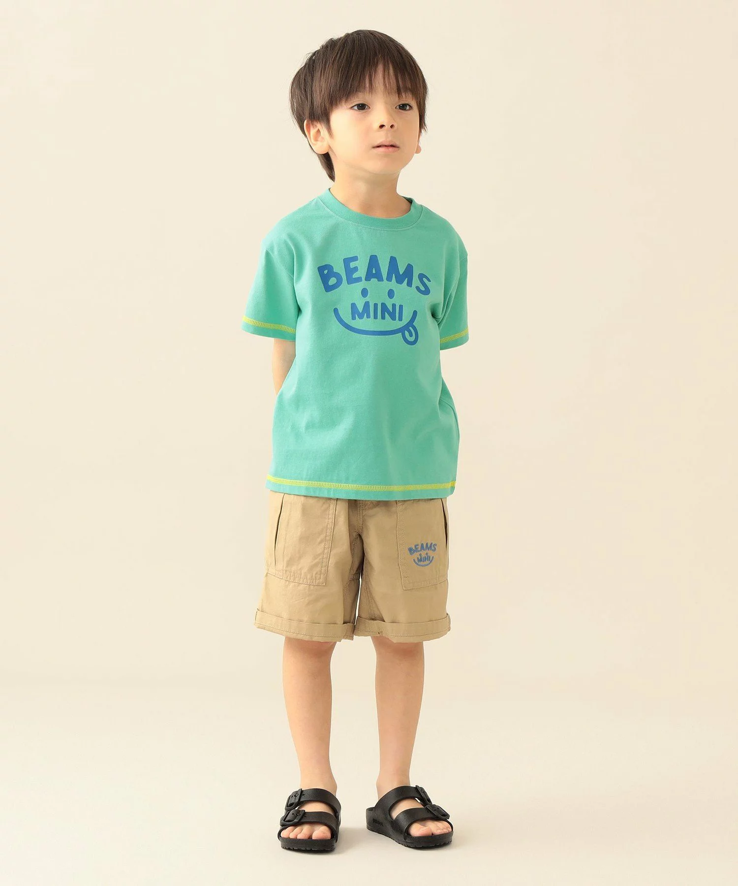 🆕【⭐訂購⭐】🇯🇵 日本直送 🌀#BEAMS mini 刺繡笑臉 耐穿休閒 短褲［2款選］🌀 [ELHA-0044][260910]