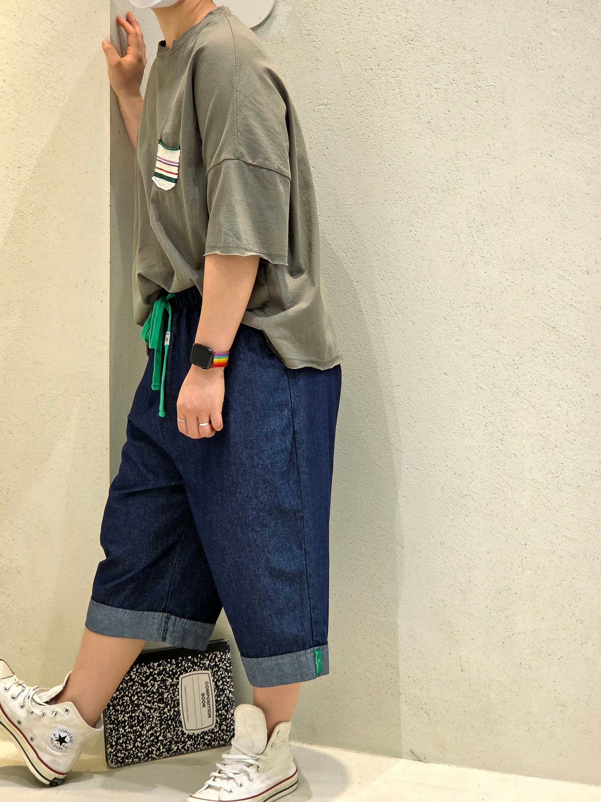 NO OX 彩條子小袋口tee