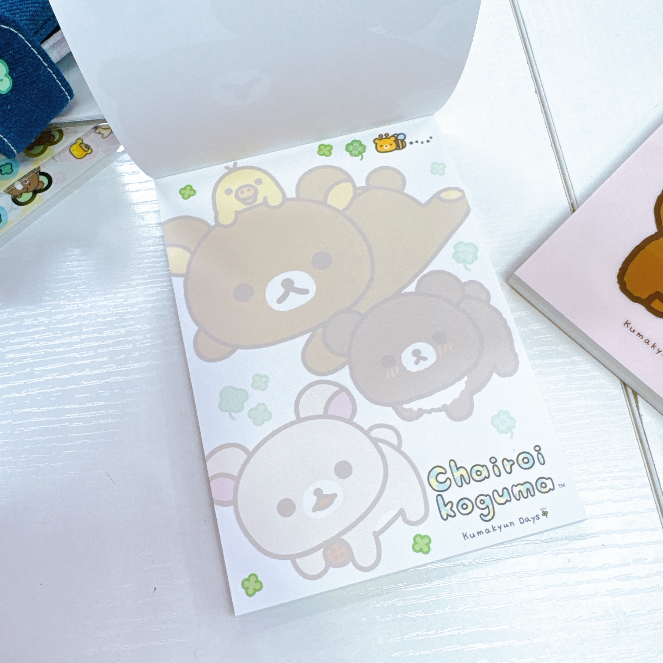 日本直送鬆弛熊幸運四葉草系列文具產品