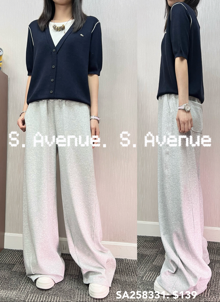 SA258331: 短袖有鈕假兩件線top