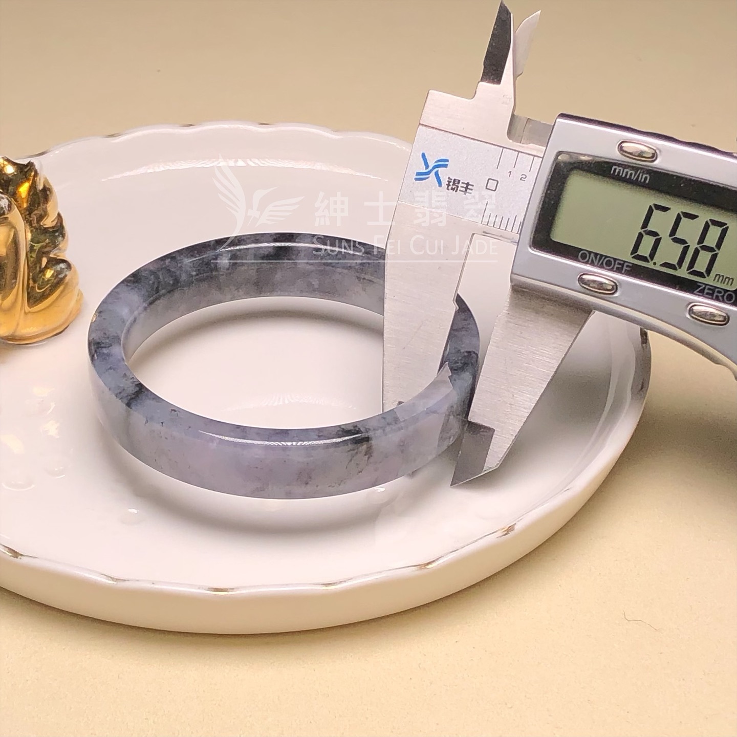 山水烏雞方鐲51.1mm