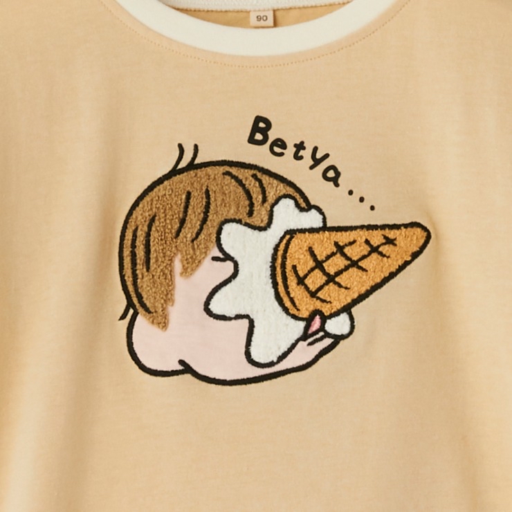 🇯🇵限量預訂 日本直送🇯🇵Oonotaro人物甜筒毛毛刺繡貼花短袖T恤