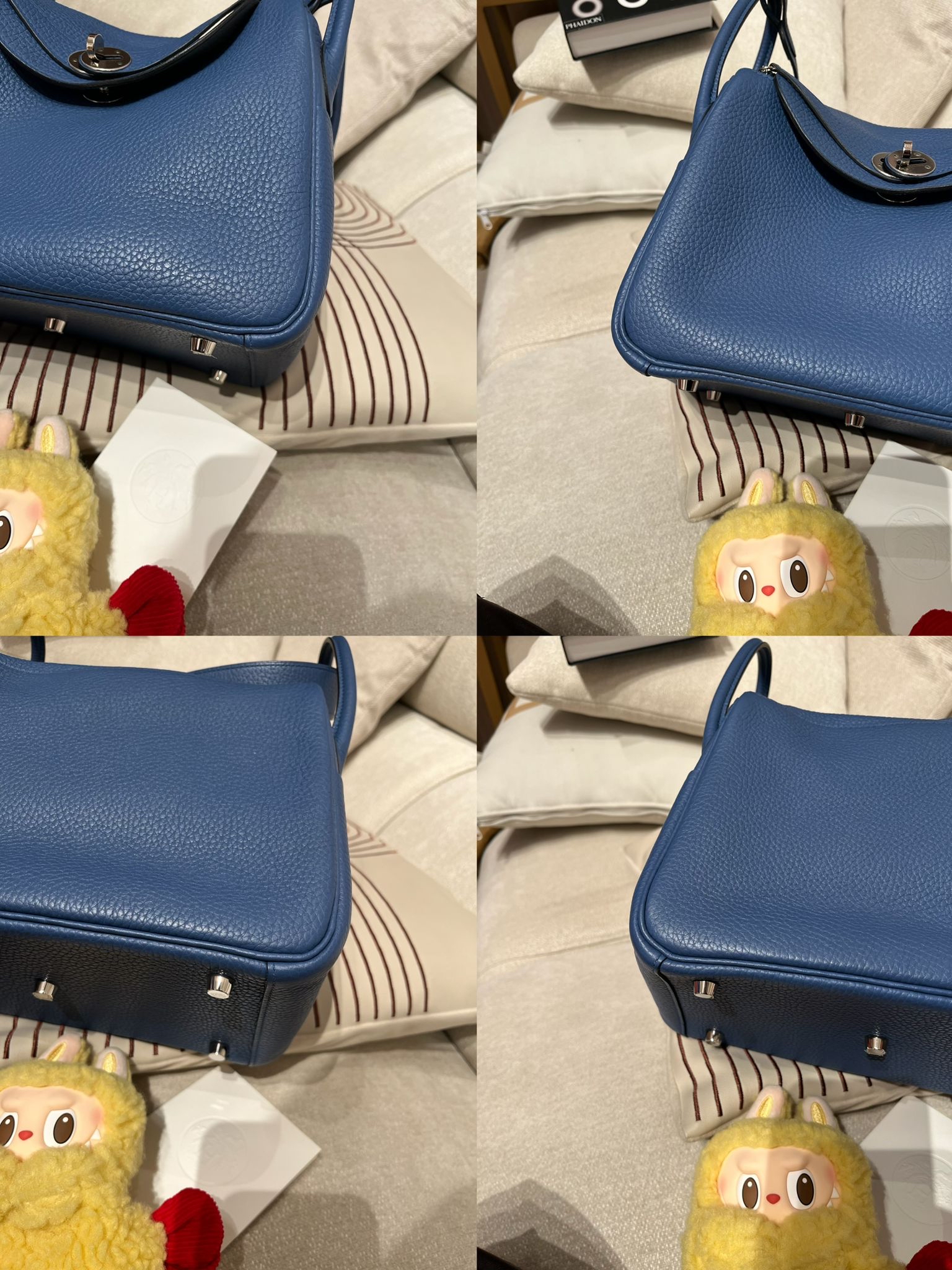 Hermes Lindy 26 Stamp X Bleu Agate 100%Authentic, 98%New ✅專門店收據✅Dust bag ✅Box