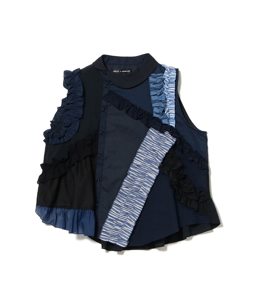 (日本製）TORI-TO x BEAMS JAPAN 拼款背心
