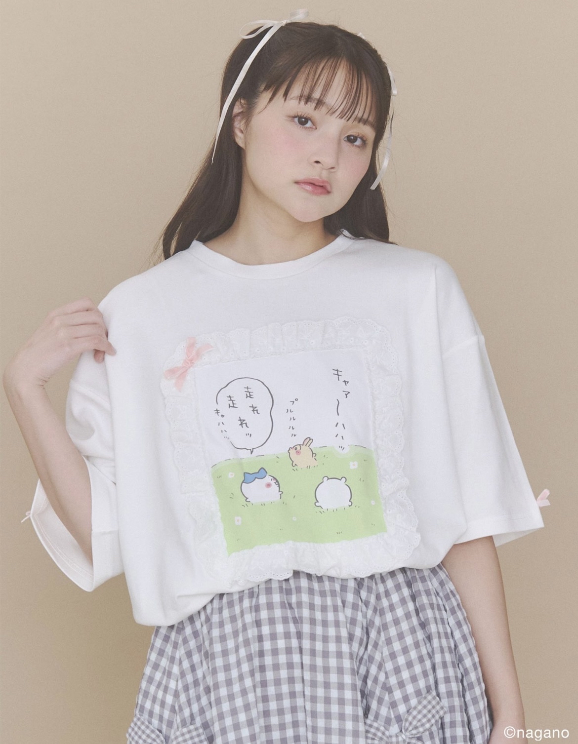 日本預訂📍日本Chiikawa x Merry Jenny蕾絲短袖Tee 不包郵 2026年8月中下旬出貨