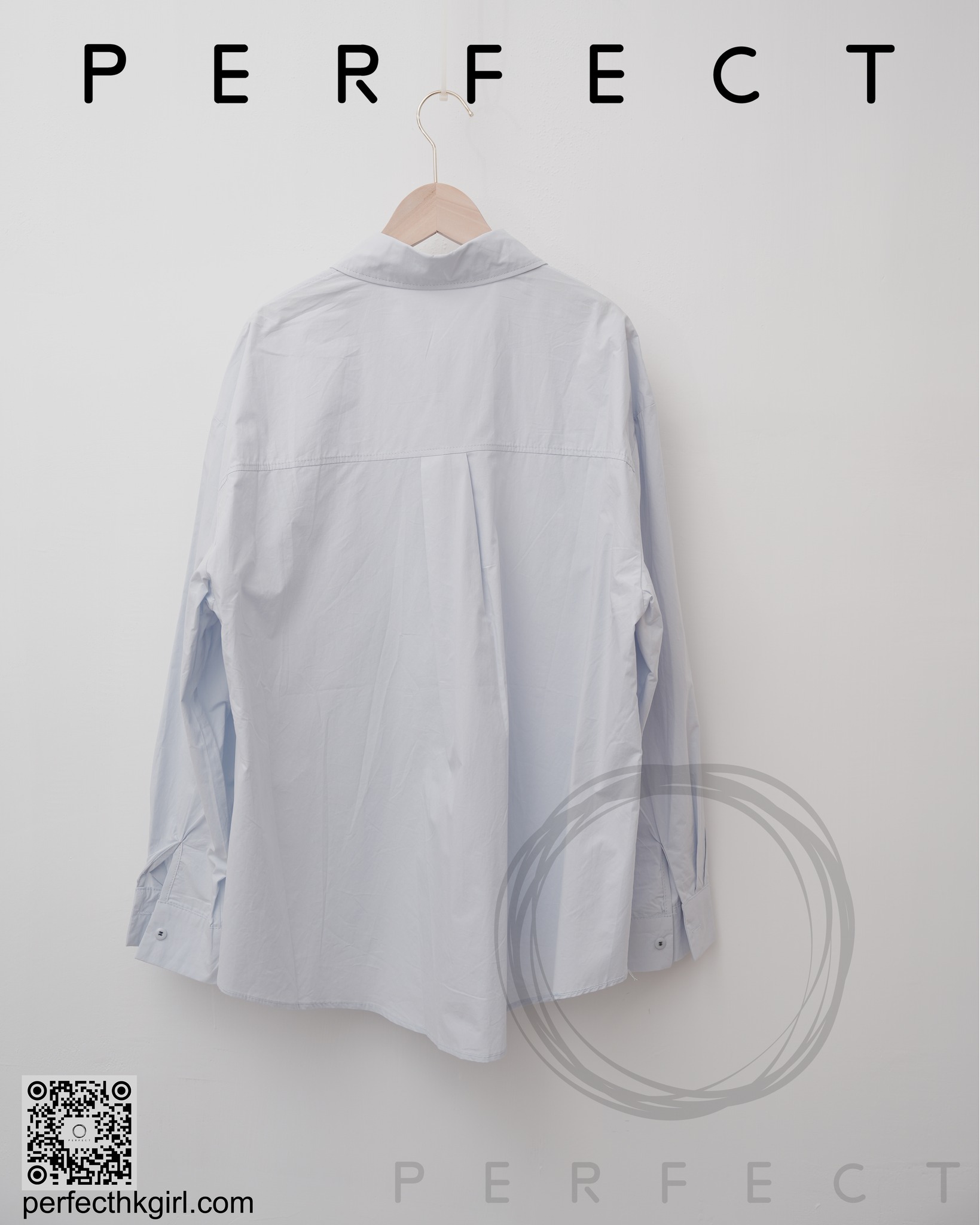 T0008_氣質自帶腰帶隨性上衣（溫文淺藍）