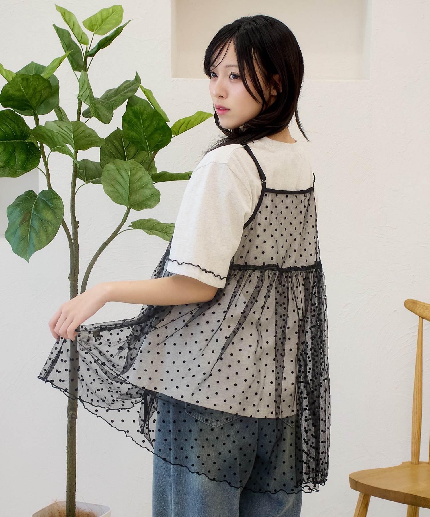 抽繩蝴蝶結吊帶【JOT005】