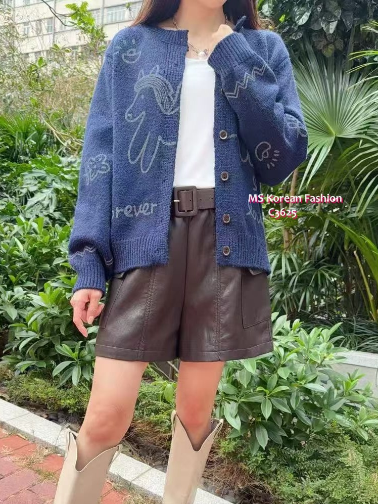 C3625 韓國🇰🇷左右拼馬仔外套