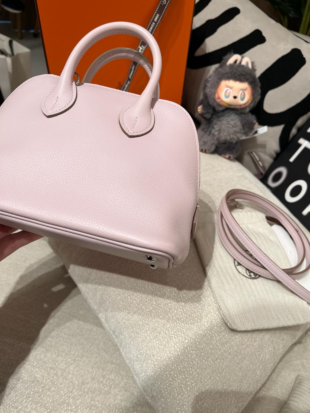 Hermes Mini Bolide Stamp B 夢幻紫 100%Authentic,99%New ✅Dust bag✅Box 