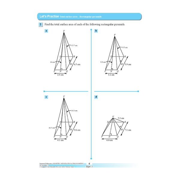 Secondary 2 Integrated Mathematics Geometry, Mensuration & Trigonometry 