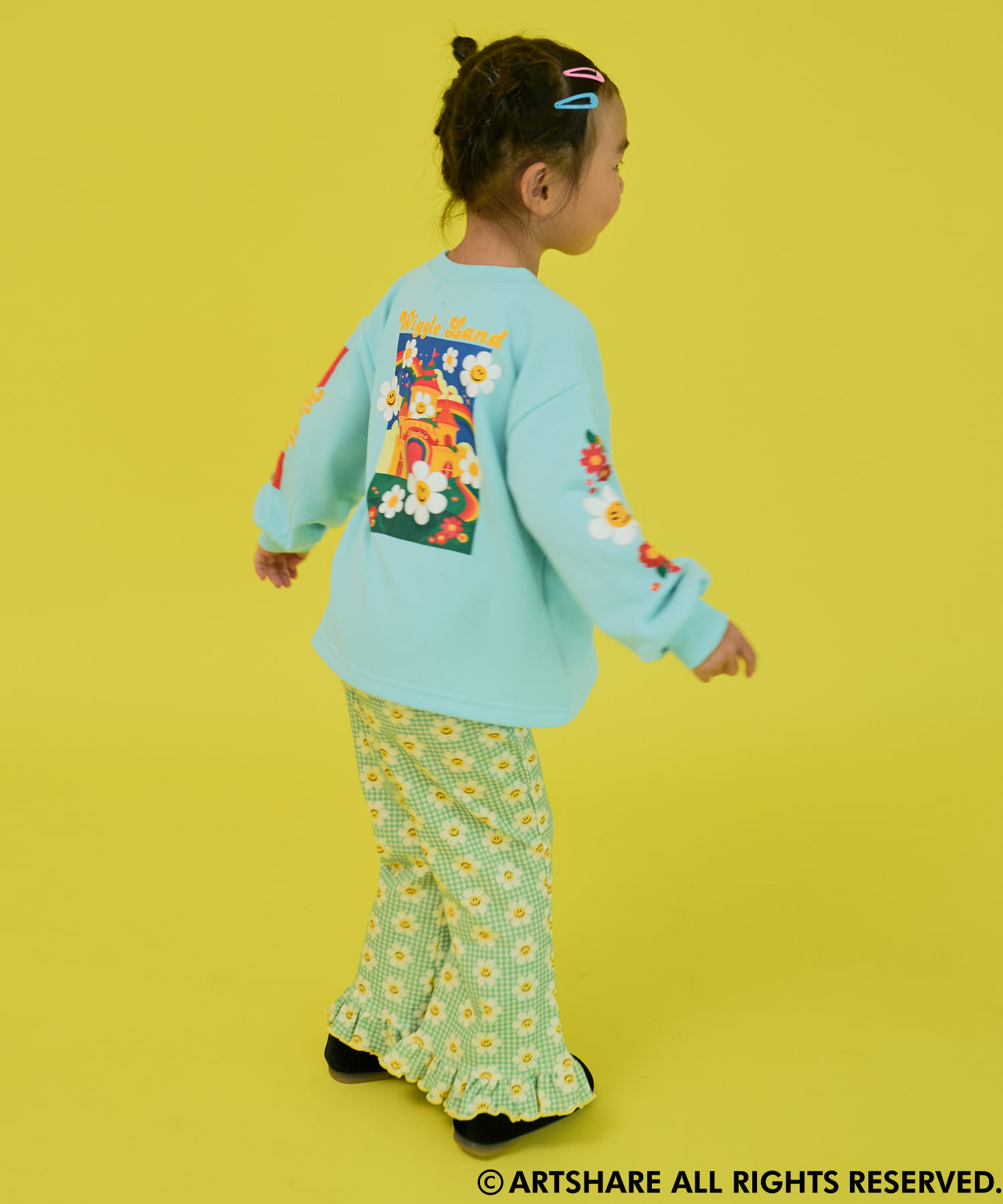 🆕【⭐訂購⭐】🌀 🇯🇵 日本直送 Wiggle Wiggle 全印花 荷葉邊下擺 長褲［3款選］🌀 [ELJA-0054][261106]