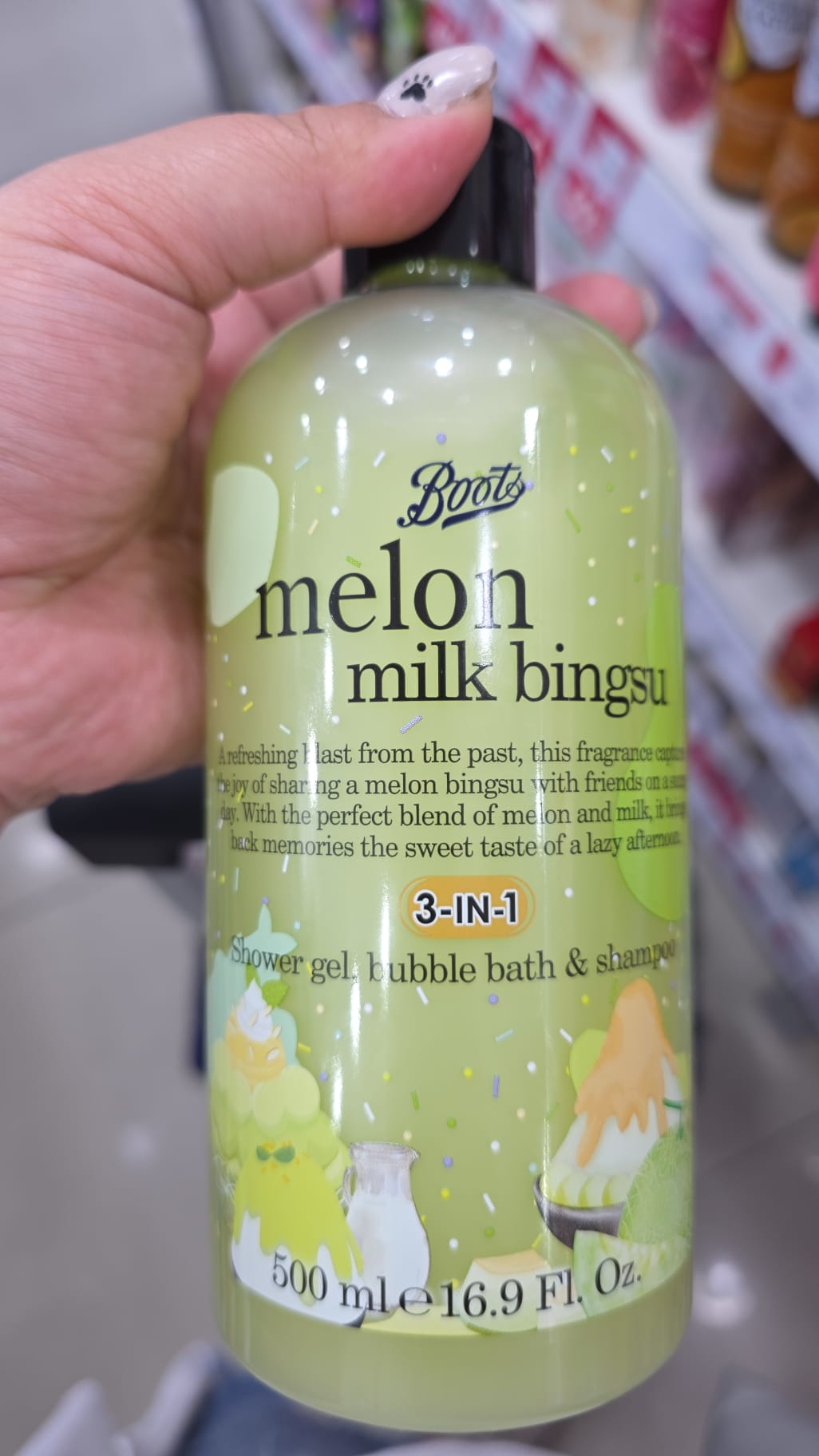 boots shower gel, bubble bath & shampoo 3in1