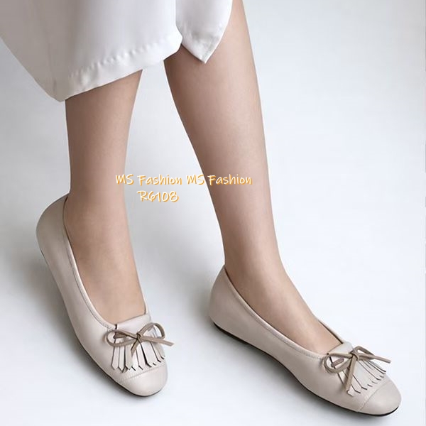 R6108 韓國🇰🇷真皮soso蝴蝶結鞋仔