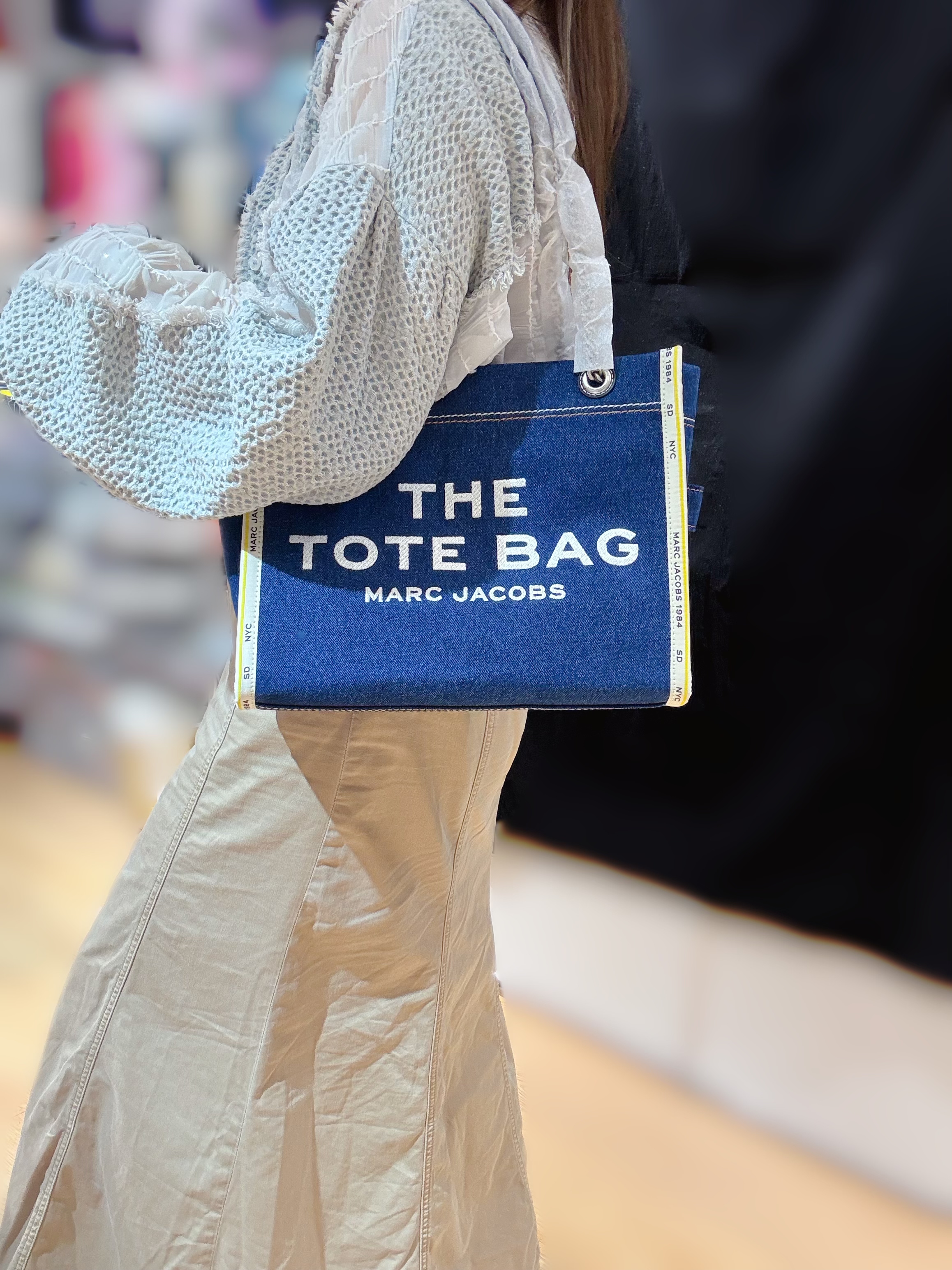 Marc jacobs chain tote M denim