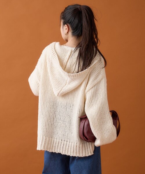 V領針織連帽上衣【JT022】