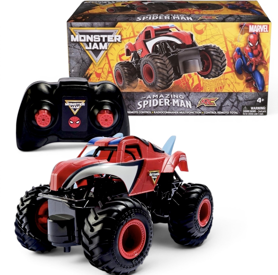 Monster Jam Marvel The Amazing Spider-Man RC Monster Truck 蜘蛛俠遙控巨輪車 1:24比例 香港現貨