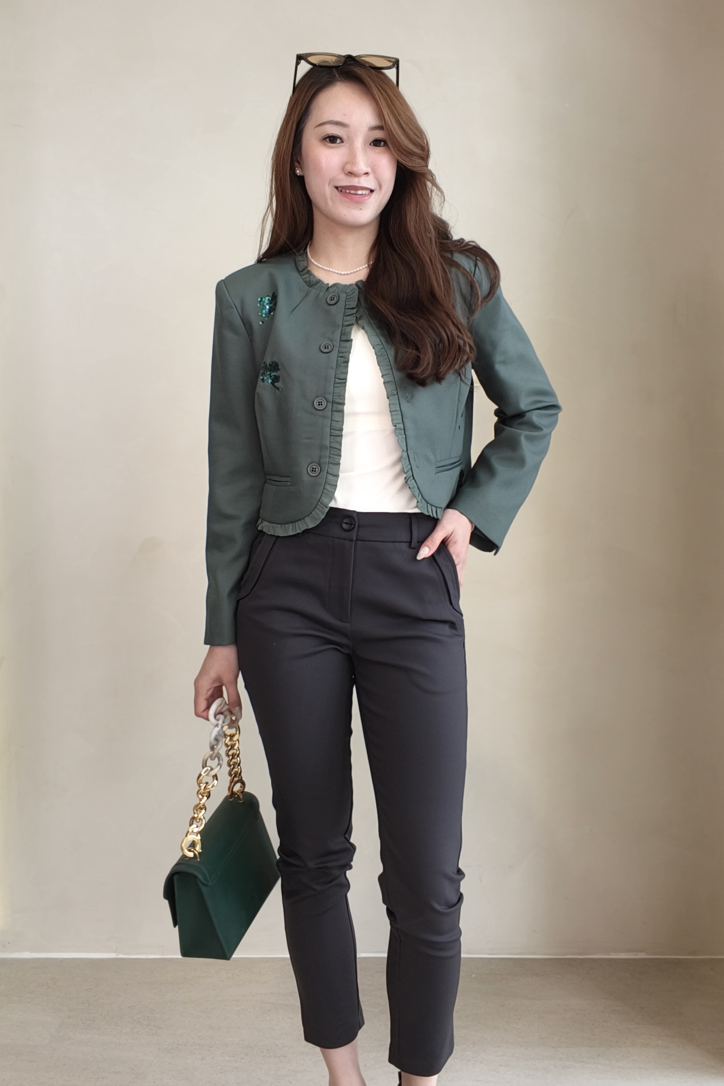 396474 FlexEase Slim Fit Ankle Pants