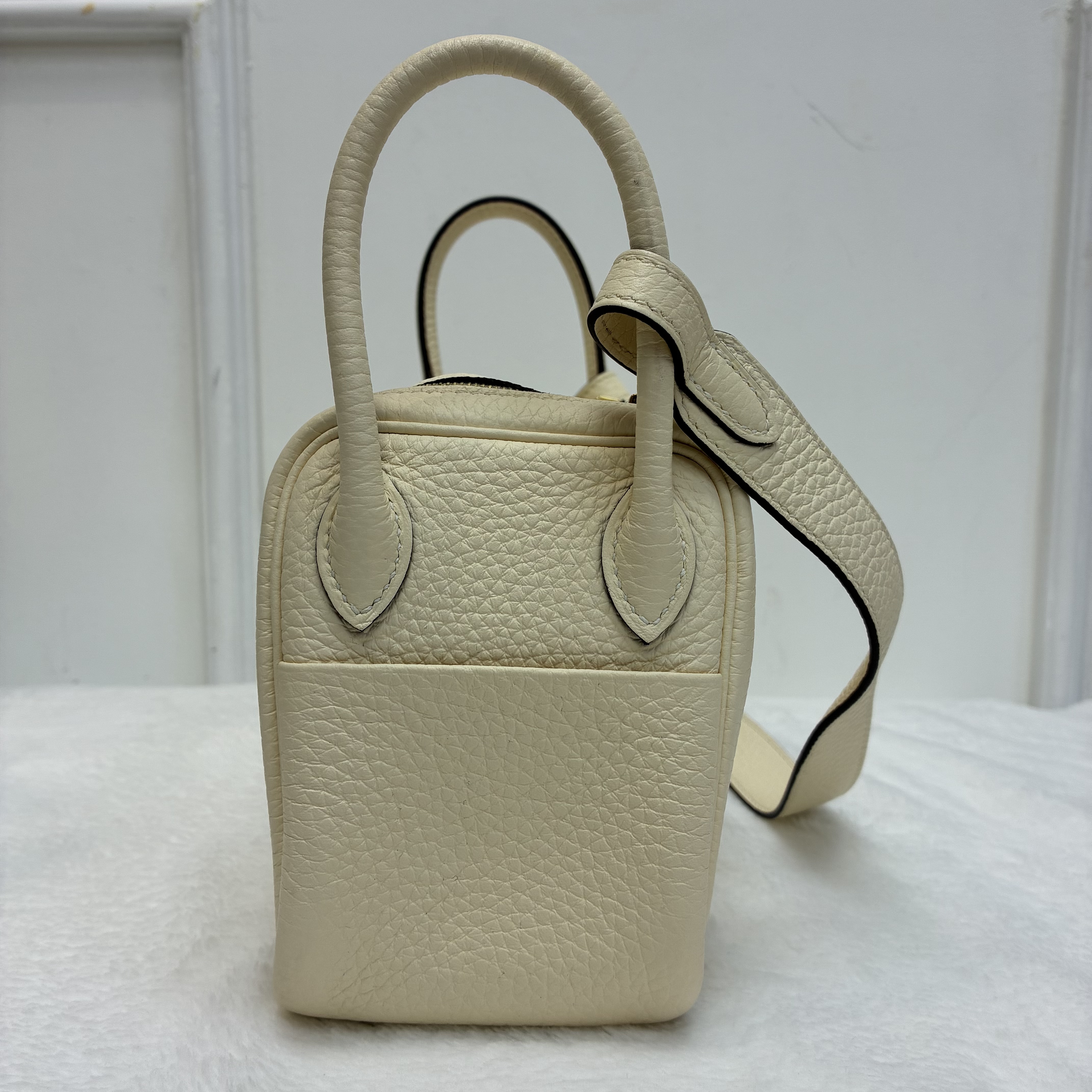 Hermes Mini Lindy 二代 TC皮奶油白🤍 熱門款愛馬仕 Mini Lindy