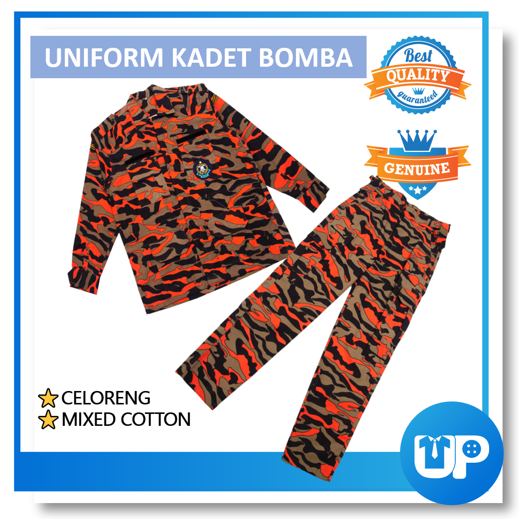(SET LENGKAP) Kadet Bomba Pakaian Seragam Uniform Lengakap Sekolah Rendah