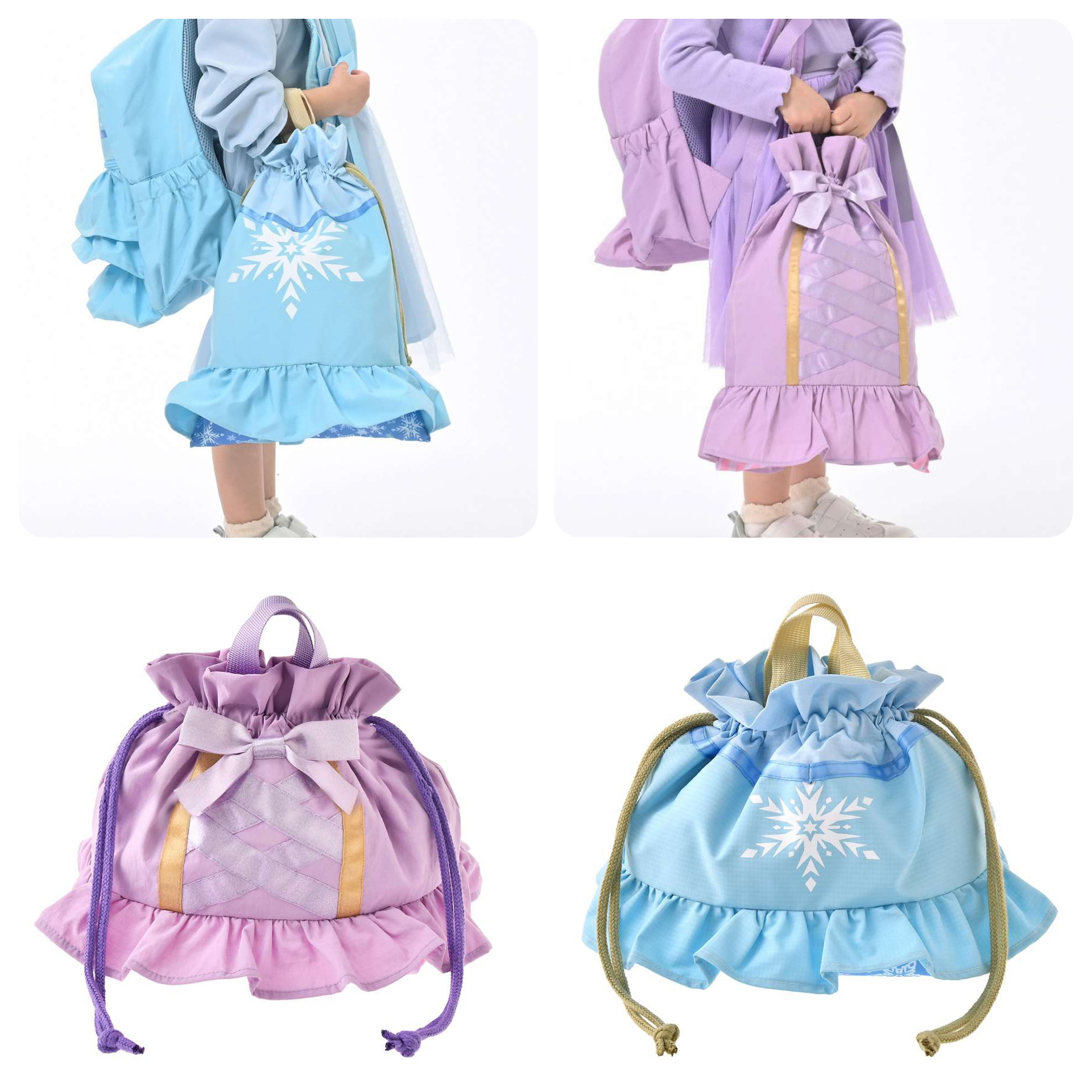 日本預訂📍日本迪士尼Back to School系列 - 長髮公主/Frozen手提索繩袋(小朋友用) 27/1日本開售