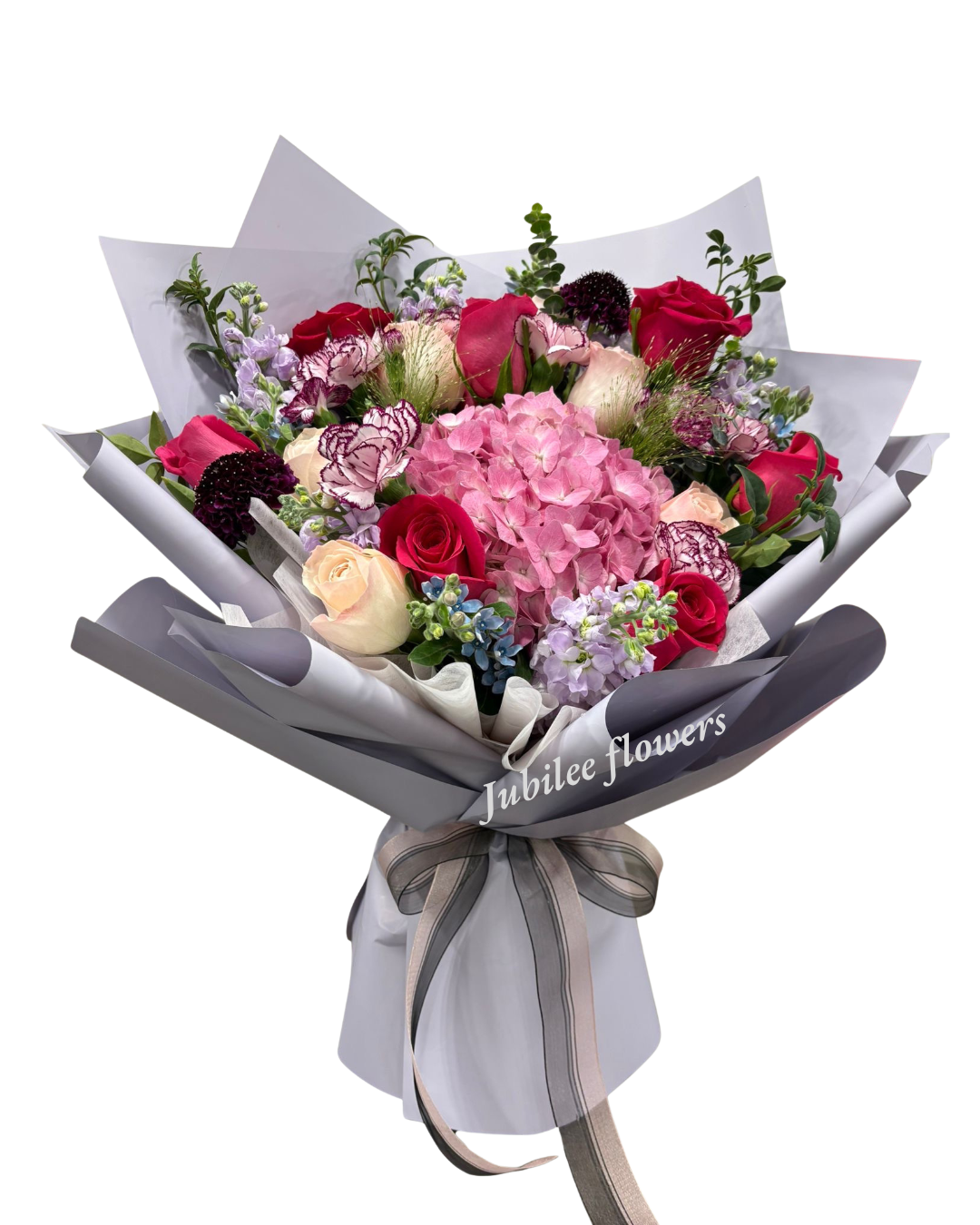 玫瑰 繡球 康乃馨 花束