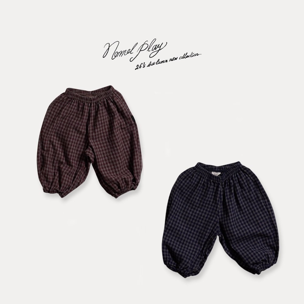 Normalplay | check jogger pants