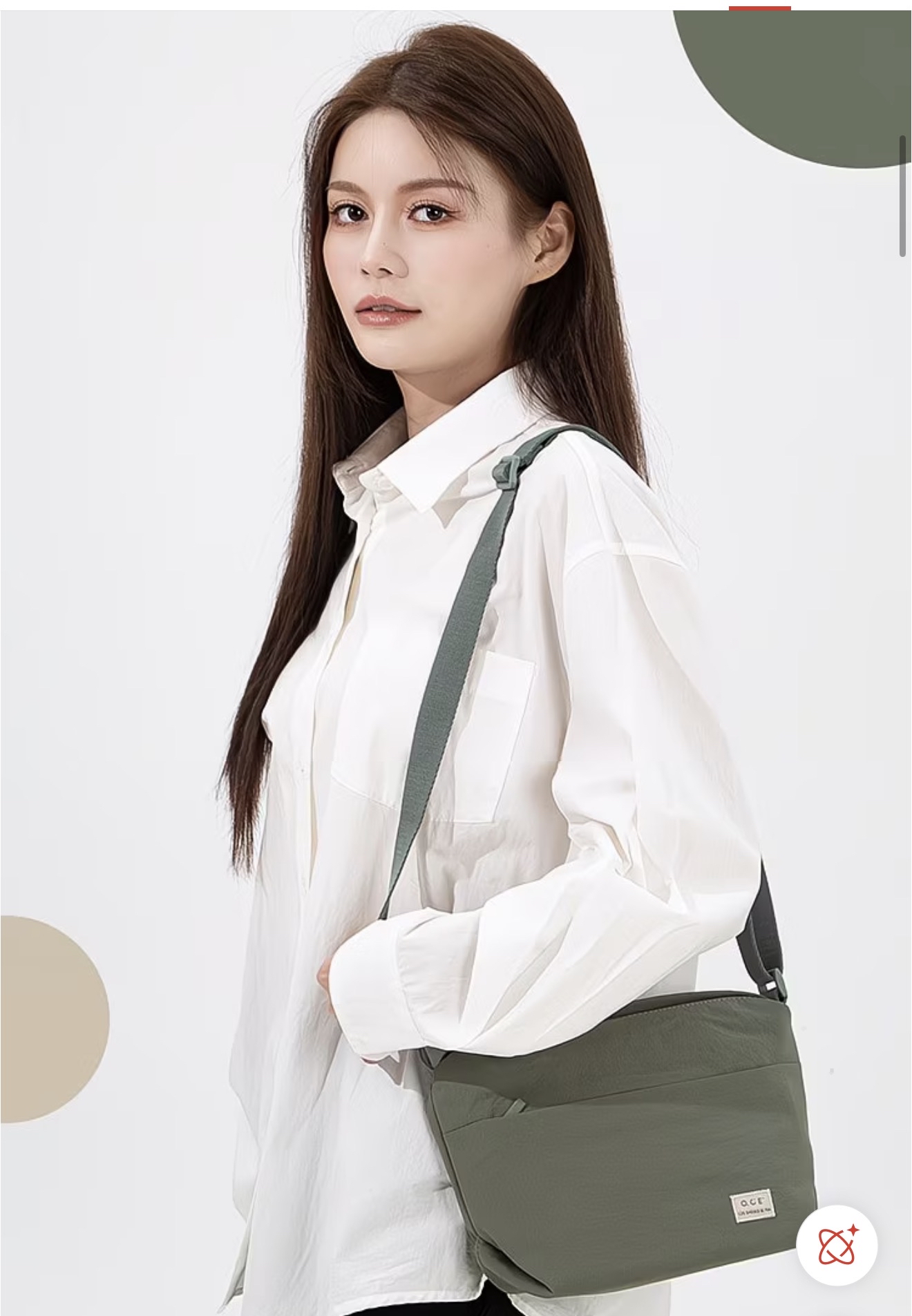 Suxing Series Cubic Diagonal Crossbody Bag 