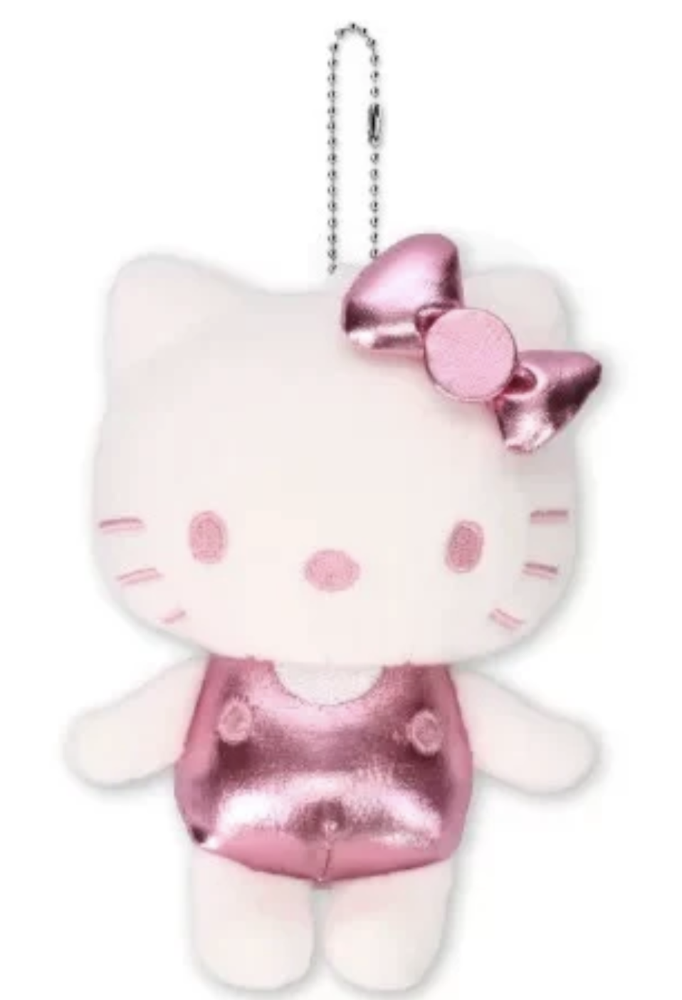  Sanrio Hello Kitty 金屬色 粉紅/金/藍 毛公仔球鏈掛件吊飾 Avail