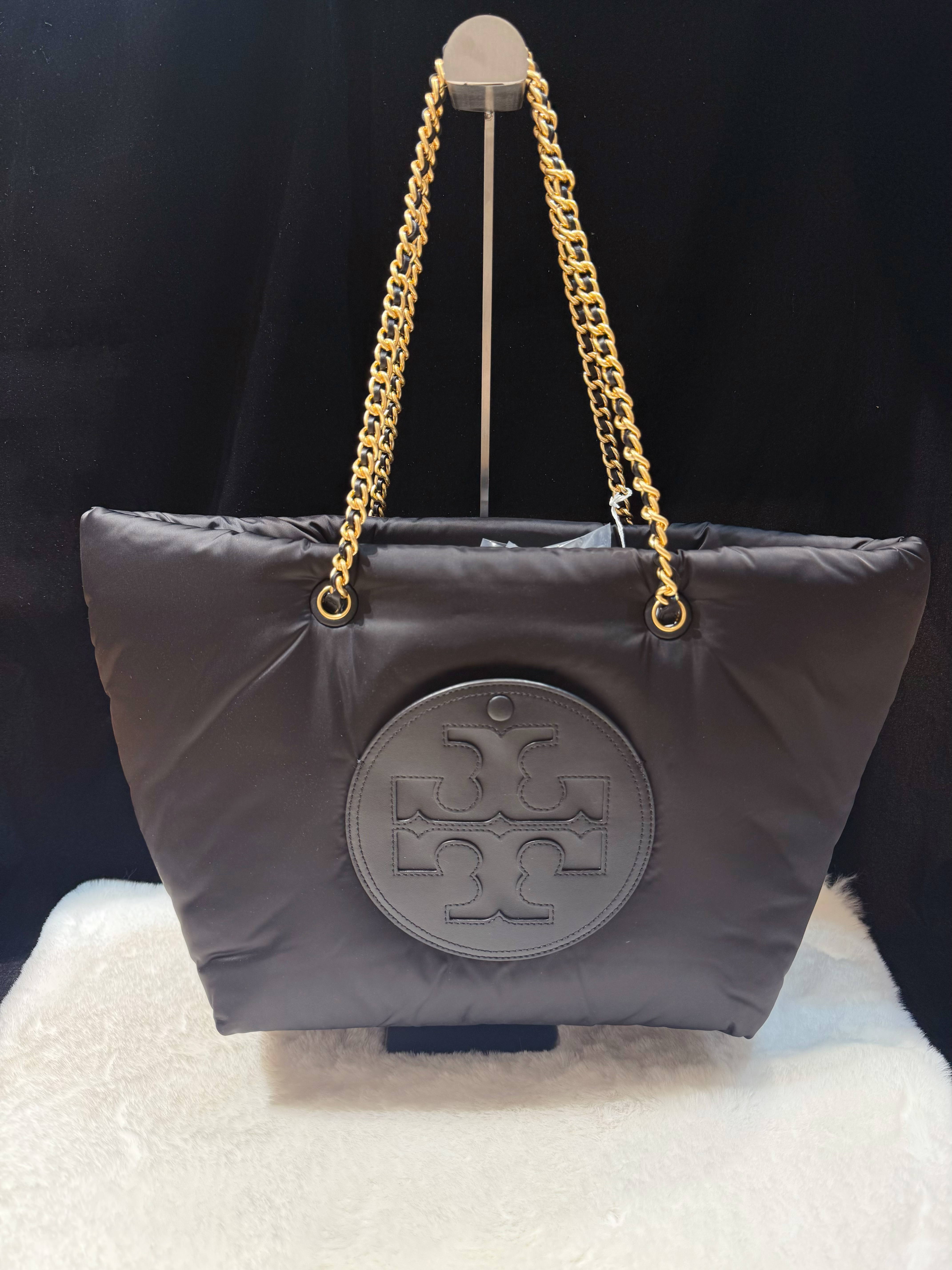Tory burch Ella puffy tote blk