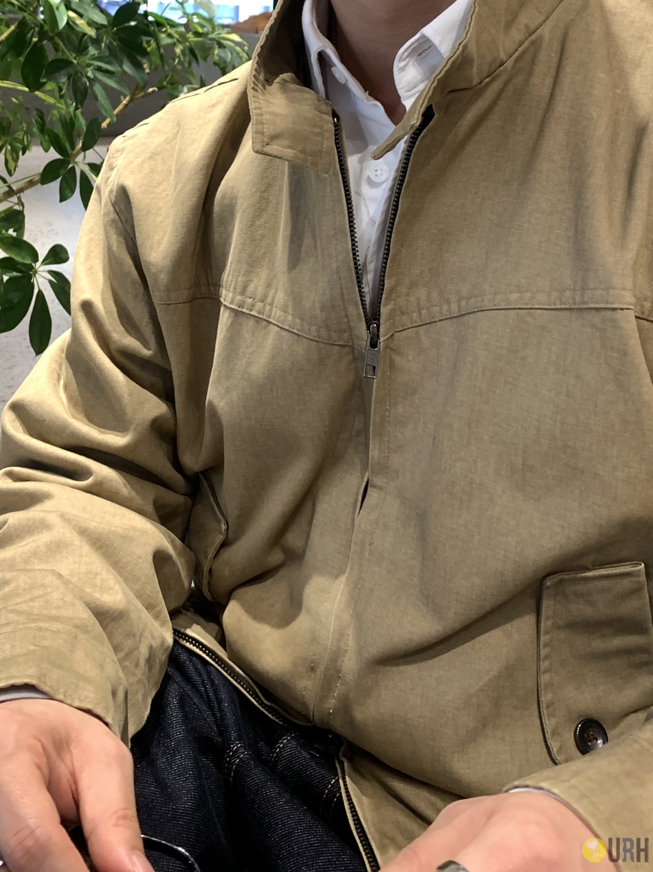 【100%保證韓國直送】復古顏料洗水純棉立領哈靈頓夾克 🧥 [3 color] RL114815