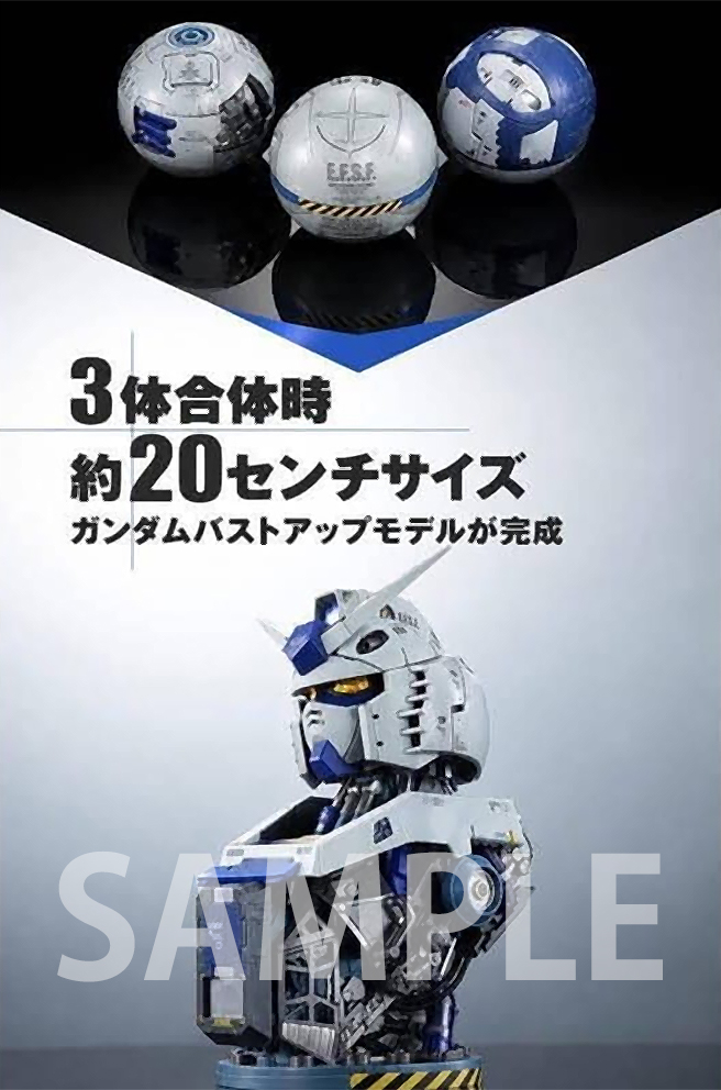 (預訂訂金 $100) (總價 $270) Bandai Premium Gashapon EXCEED MODEL TRINITY RX-78-3 G3 Gundam 機動戰士高達 進化 RX-78-3 G3 內構胸像 扭蛋 (行版) 