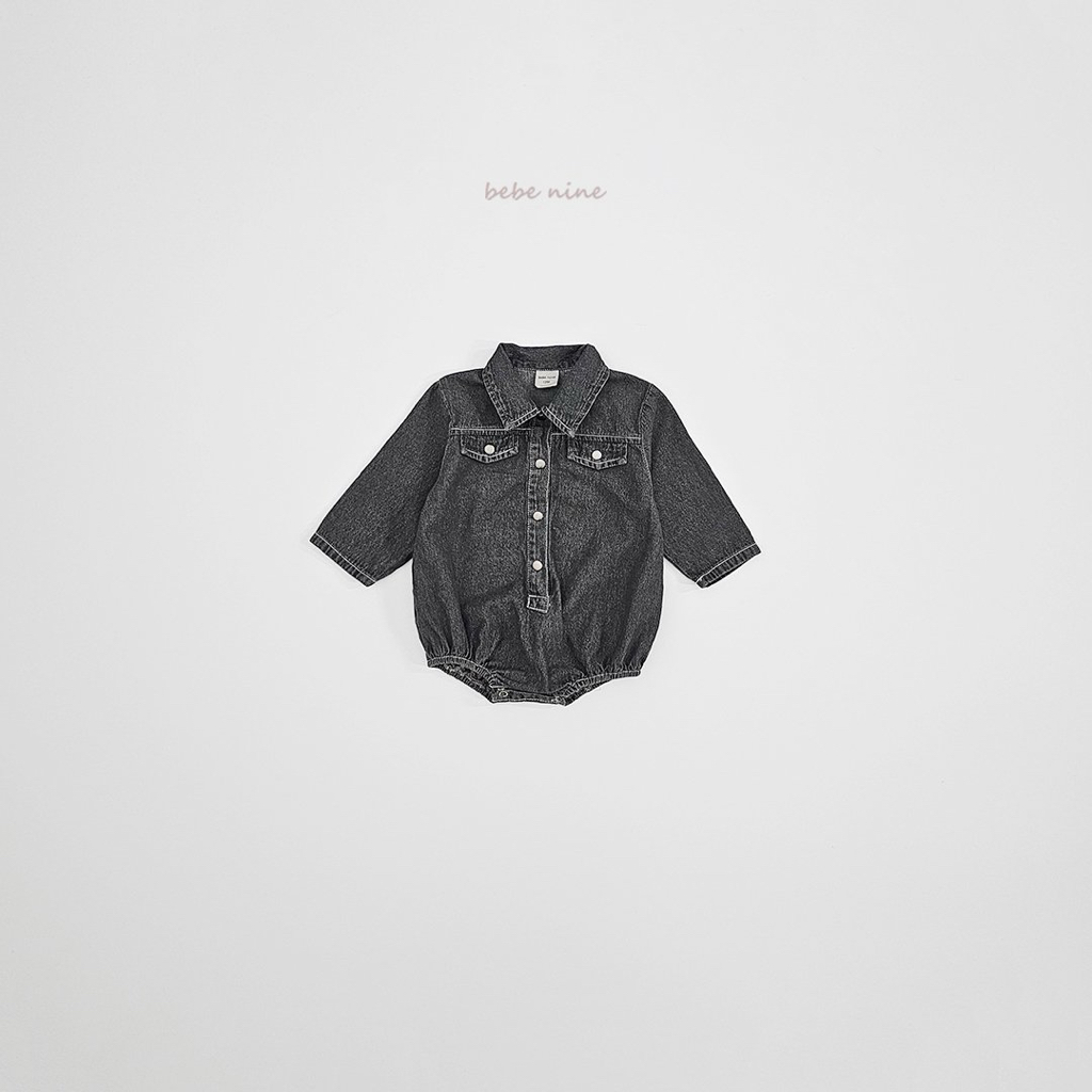 🌸預訂 韓國直送🌸🇰🇷Bebenine兩色牛仔恤衫長袖包屁衣