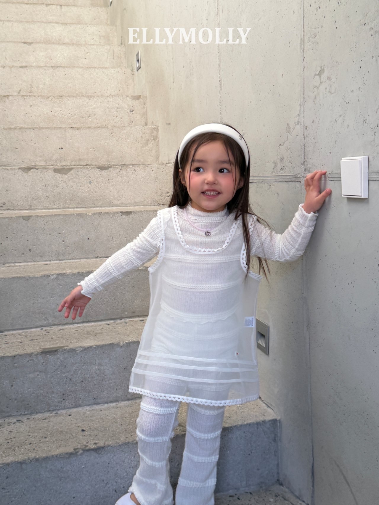 Ellymolly | Vest OPS (Ivory size9(110-115)